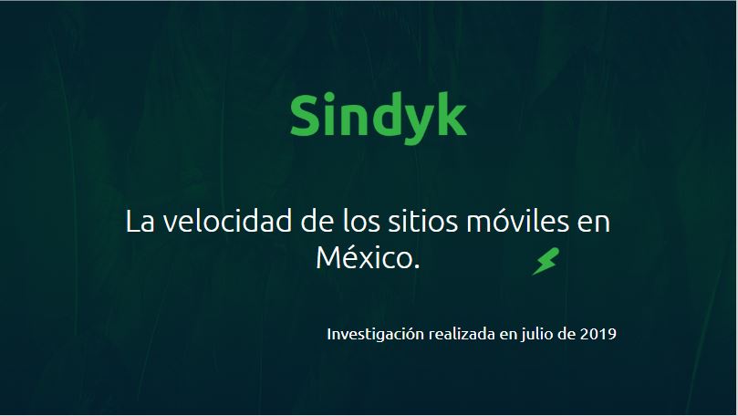 La velocidad de los sitios móviles en México